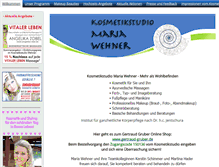 Tablet Screenshot of kosmetikstudio-wehner.de